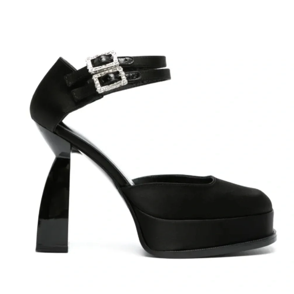 Nodaleto 120mm Angel Y satin pumps NEW
